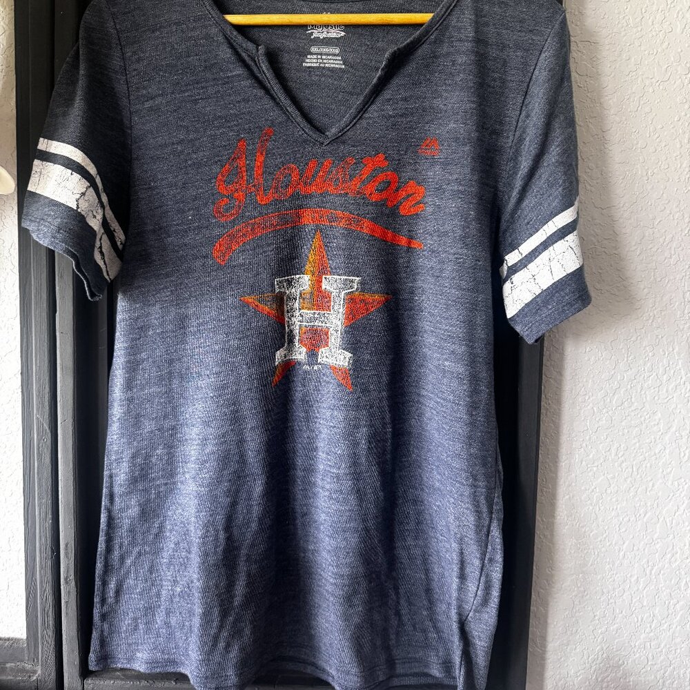 Houston Astros Women short sleeve shirt XXL   (D)